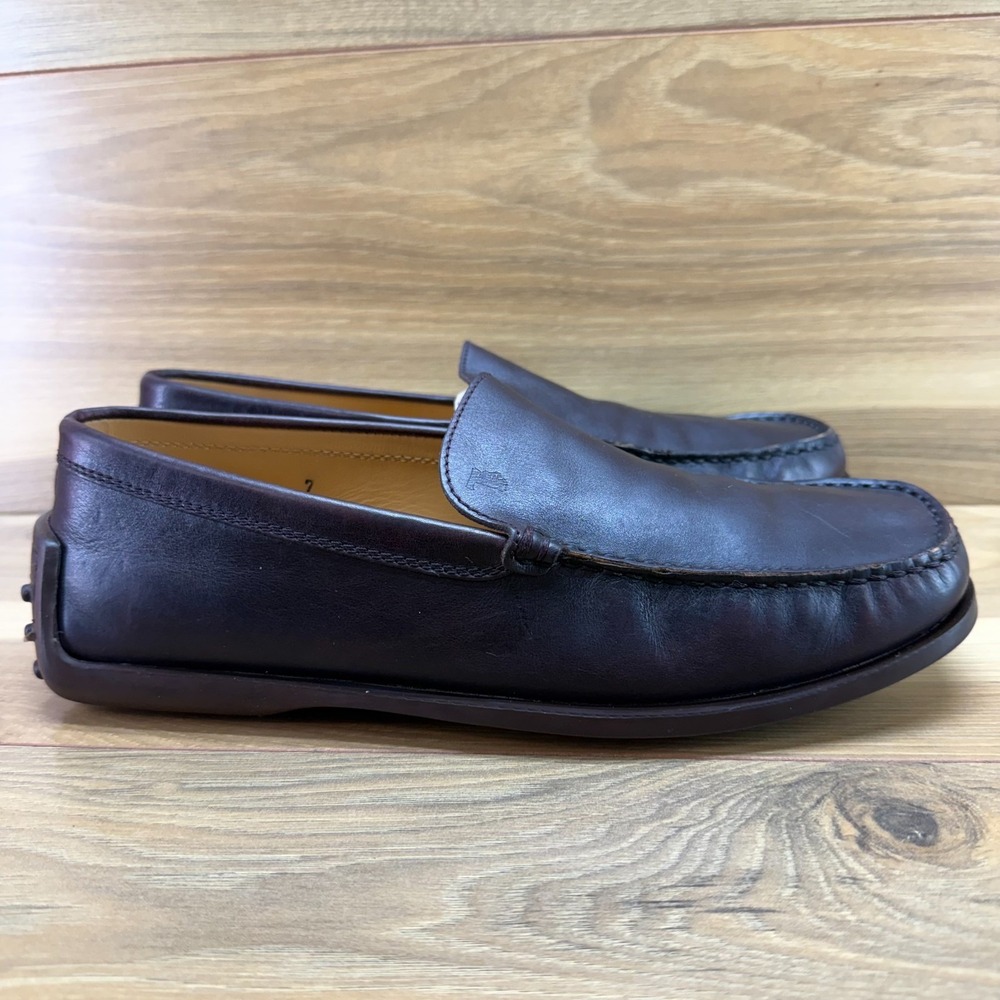 Tod's City Gommino Driving Penny Loafers Mens US 8 UK 7 Brown Square Toe Modern
